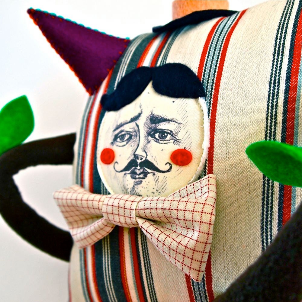 SPRING CLEAN SALE, Art Doll Fabric, cloth, textile, soft sculpture, The Woodsman