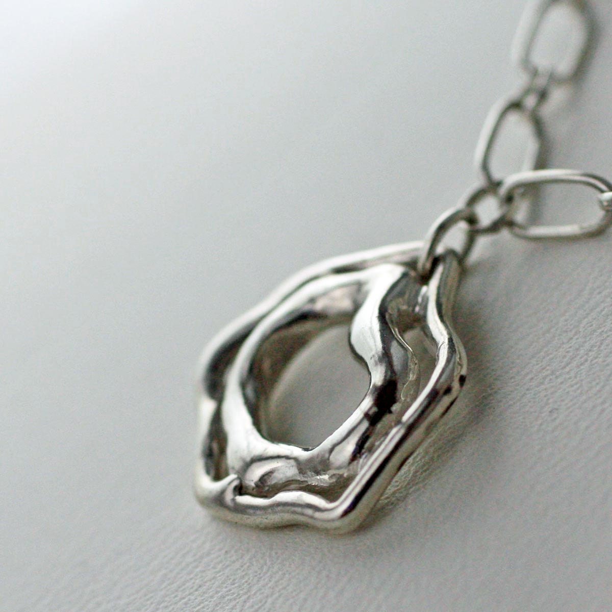 Sterling Silver Organic Pool necklace