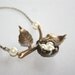 Bird Nest Necklace Bird Nest with Ivory Eggs On by smilesophie