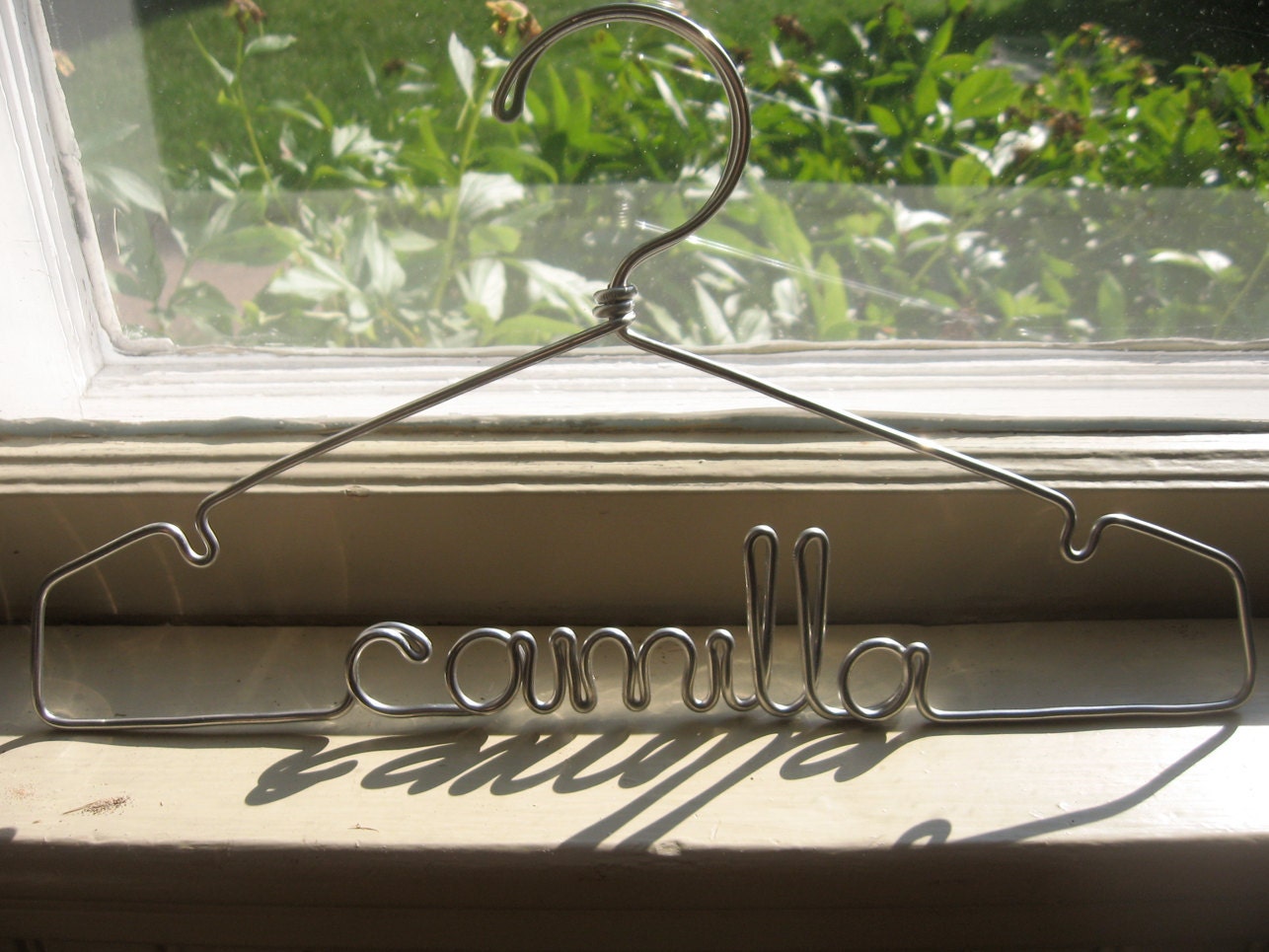 Original Personalized 12 inch Camilla Wire Hanger Ready To Ship