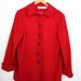 Cranberry Red Vintage Pea Coat MEDIUM