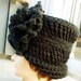 Womens Crochet Hat - Charcoal Gray Crochet Cloche Hat Wool Yarn - Winter Accessories - Winter Fashion - Flatters All Head Sizes