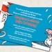 Cat in the Hat Birthday Invitation blue by missbellaexpressions from etsy.com