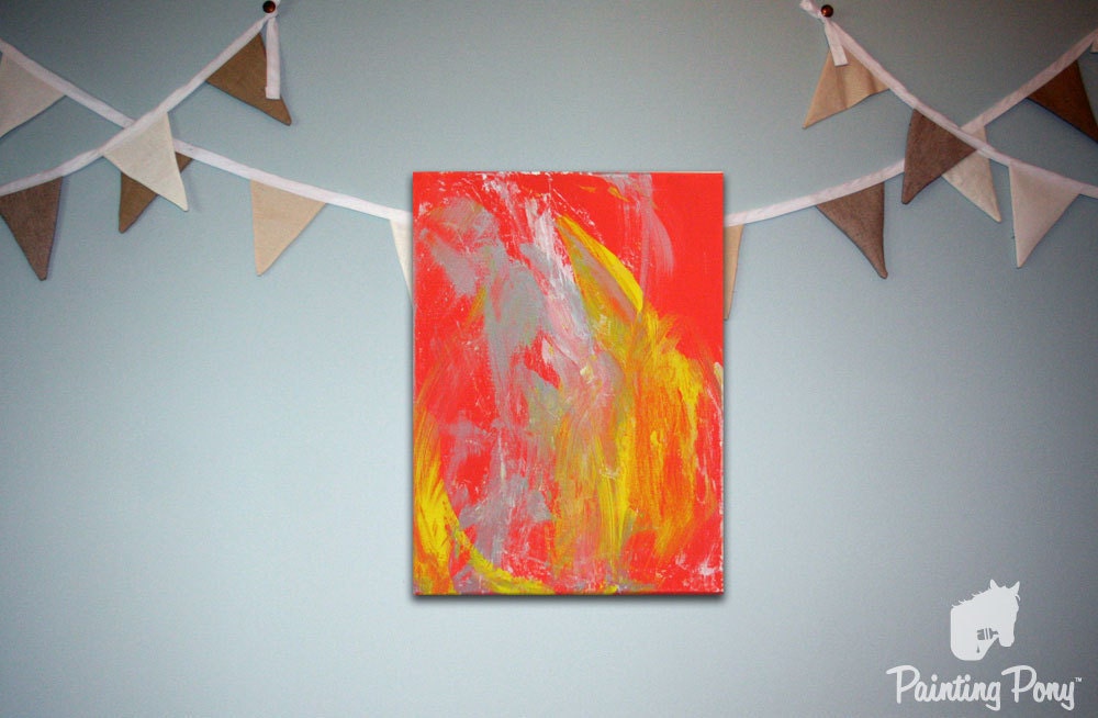 Mango Splash Original Painting from pony artist Minnow