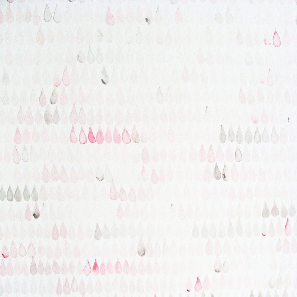 Teardrop Drawing - Original Watercolor Painting