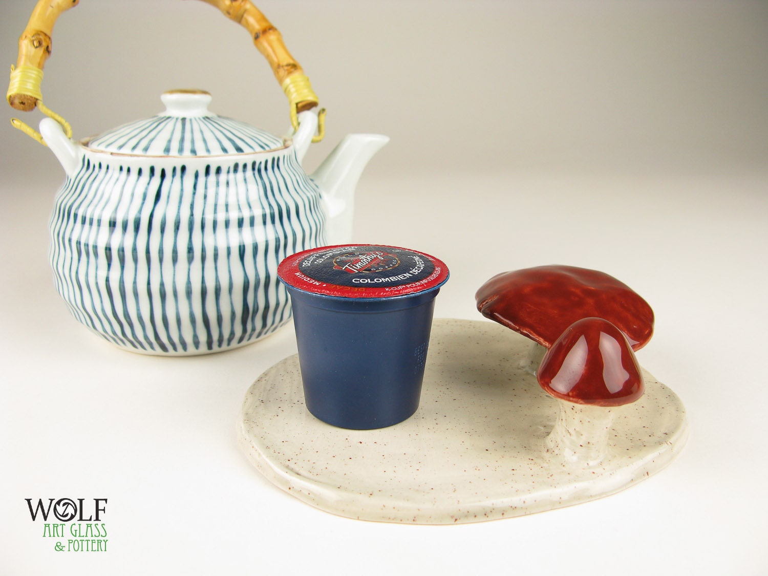 Pottery Mushroom Trinket Dish Spoon Rest Roasted Pepper Pottery Mushroom Trinket Dish Spoon Rest Roasted Pepper