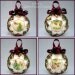 Quilted Christmas Ornaments - Love Peace Joy Hope - Box Set of 4