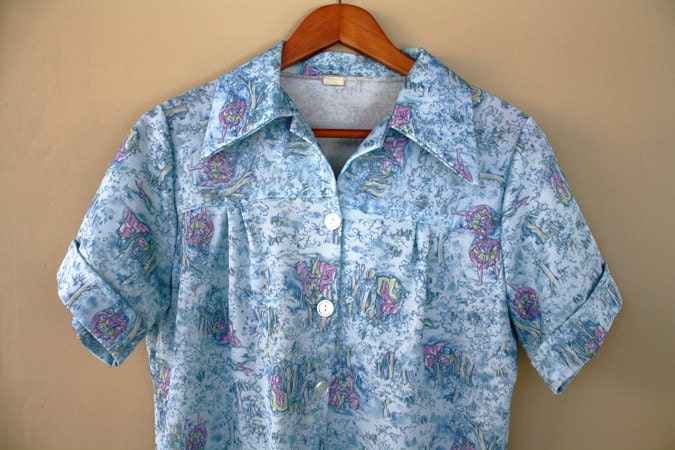 Vintage Renaissance Courting Blouse LARGE