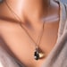 Moss Green Quartz Gemstone Pendant Necklace by YOURDAILYJEWELS