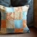 Velour Patchwork Pillow "Fall Squared Up"