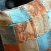 Velour Patchwork Pillow "Fall Squared Up"