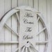 Here comes the Bride banner with black font
