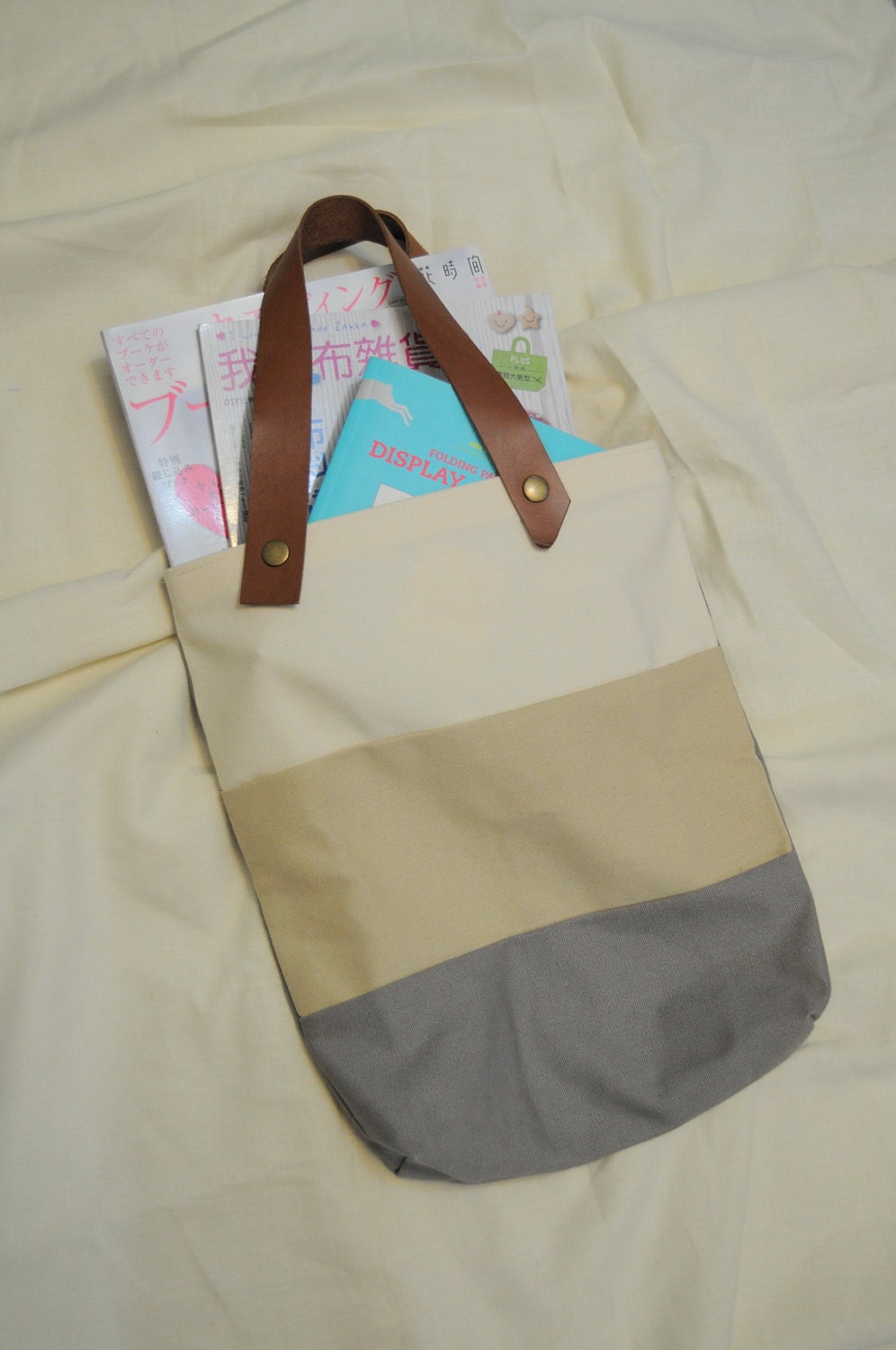 Canvas+bag+with+leather+straps