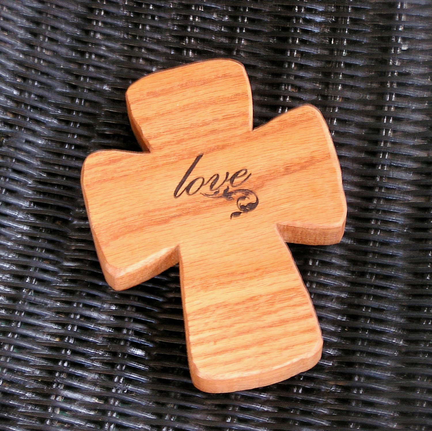 Wood Inspirational Cross Love
