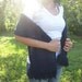 Navy Blue Waves Knitted Shawl by PinkFrog4U on Etsy from etsy.com