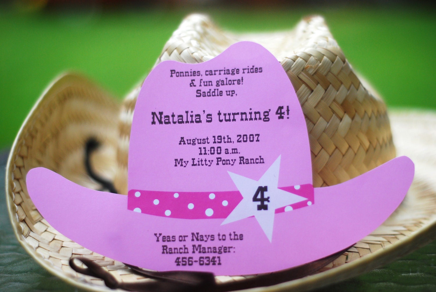 DIY Cowgirl Cowboy Farm Fall Carnival Birthday Invitation