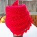 Womens Crochet Hat - Red Cloche Hat - Haute Couture Hat - Acrylic Yarn - Winter Fashion - Winter Accessories - Red Fashion Spring Fashion
