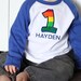 1st Birthday Rainbow Shirt - You choose the SIZE and NAME