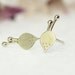 Beet Sterling Silver Stud Earrings Vegetarian gift