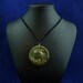 Green Resin Cthulhu Cameo Necklace - Polymer Clay Lovecraft Jewelry