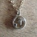 PeaceLoveEarth Recycled Sterling Silver Earth Charm Necklace w/ Peace Wax Sealed Box Recycled Box & Organic Cotton Pouch