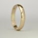 14K Yellow Gold Half Round Wedding Band, 4mm, Classic, Sea Babe Jewelry