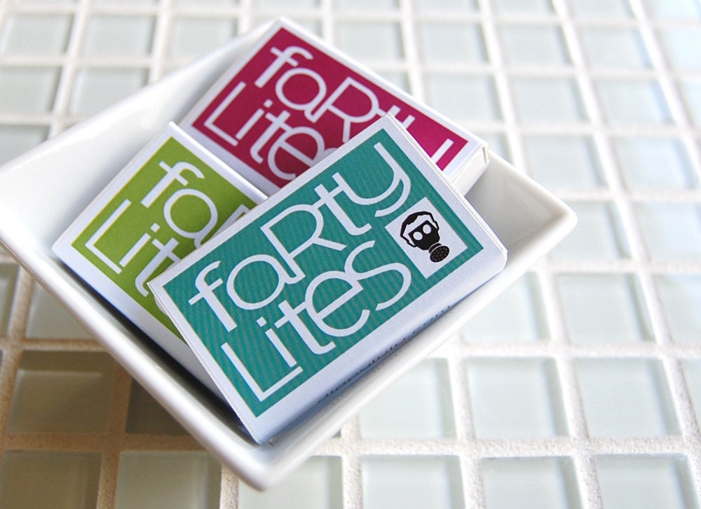 Father's day special gag gift matchboxes for farting friends -- Farty Lites classic edition
