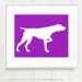 Mod German Shorthaired Pointer Dog - Art Print 8x10