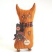 Cat Shelf Sitters, Halloween, Cat, Primitive Shelf Sitter, Ticking Fabric, Green, Mustard, Red, Primitive, Trio, thecattsuglybabies
