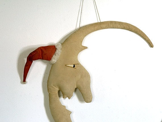 Christmas Primitive Holiday Decor Moon Man Wall Decoration - Made to Order