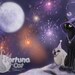 Winter New Year Holiday fantasy black cat art print