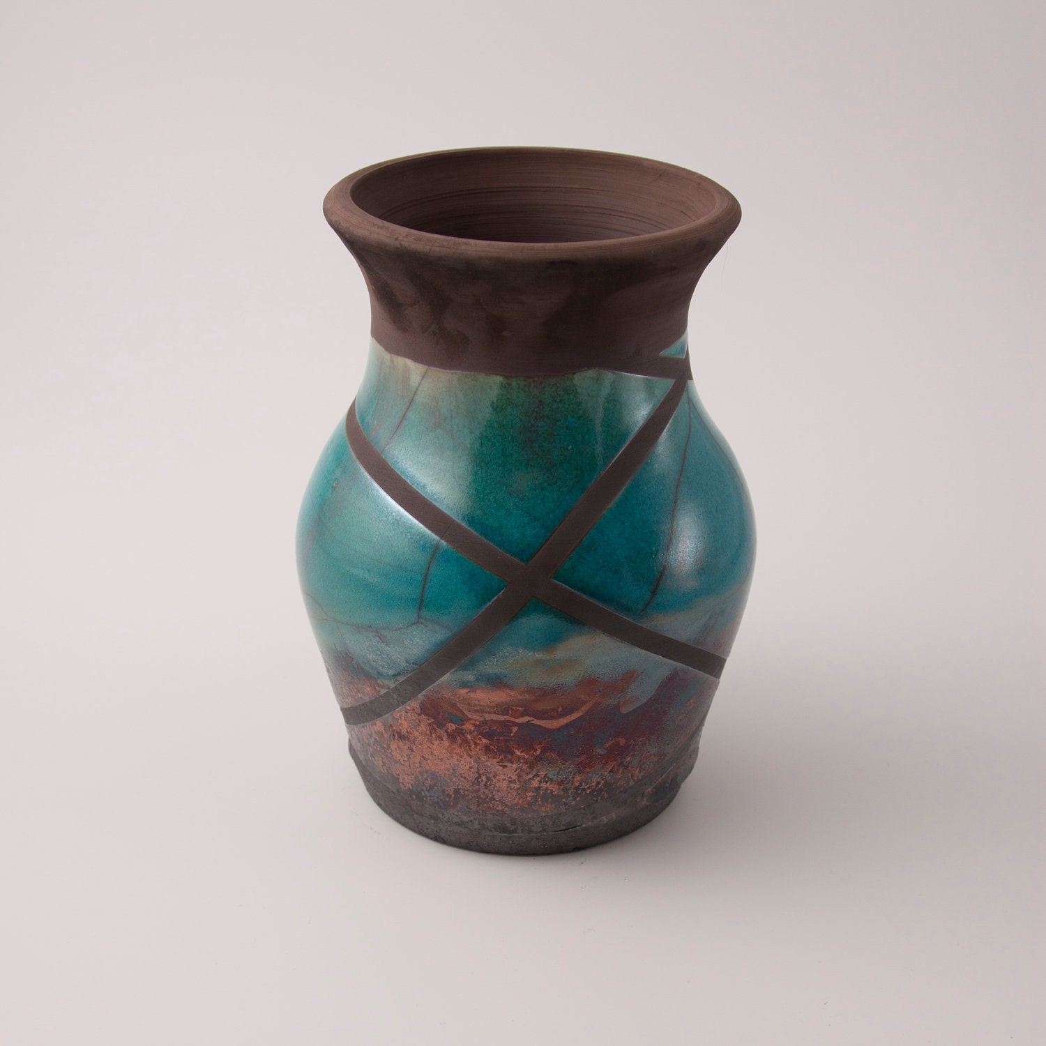 Raku Vase
