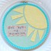 6 inch hoop art: "you are my sunshine".