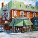 Giclee Print 30 X 30 on Canvas The Corner Market by Prankearts