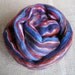 Superman - Merino Top Tussah Silk Spinning Felting Fiber - 4oz Red, White & Blue