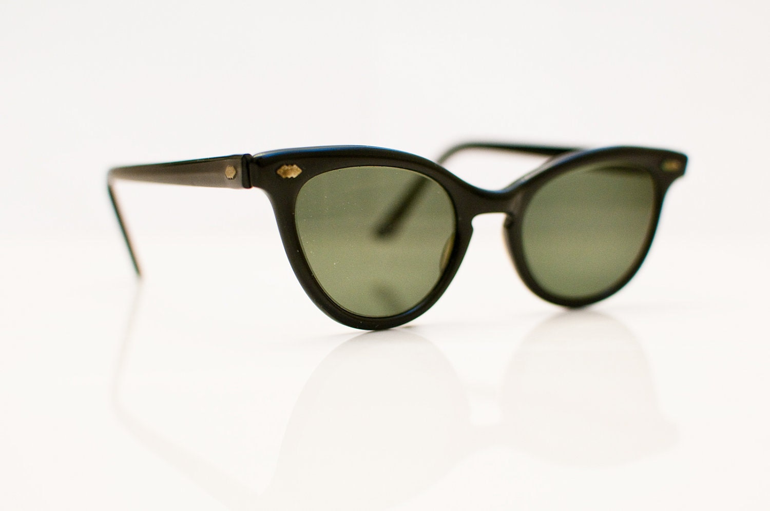 1960s Classic Black Cateye Glasses: The Lady Behind the Man