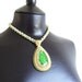Sea sediment necklace - Green Amazon