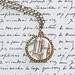 Bamboo Pendant Necklace - Hand Painted Watercolor Original