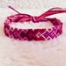 MADE TO ORDER: Braided Handmade Embroidery Floss Friendship Bracelet - Multicolored Thin Graduated Arrowhead