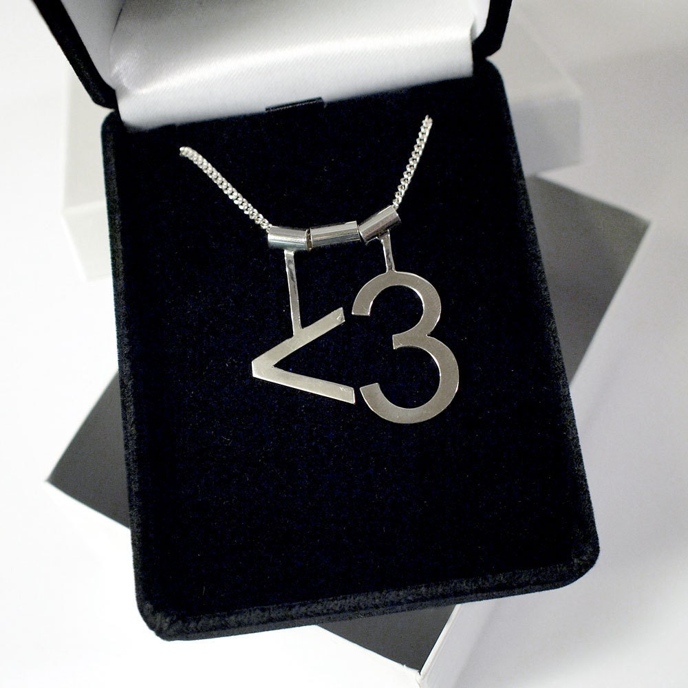 ASCII Heart Necklace