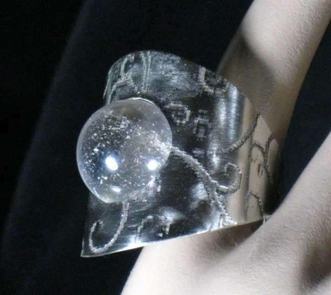 Whimsical mystical real quartz crystal ball by RadiantOriginals Whimsical mystical real quartz crystal ball by RadiantOriginals