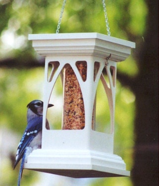 PVC Bird Feeder - Gothic Tube Feeder - Functional Garden Decoration - Made in USA