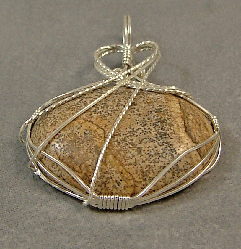 Sterling and Jasper Pendant