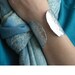 Silver Cuff Bracelet-Hammered Aluminum-Night Life Cuff