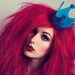 Pale blue glitter mini burlesque crown