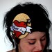 Personalized Tattoo Heart Fascinator True Love Hat, Custom Made with your Choice of Message or Name