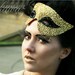 Gold Glitter Masquerade Mask