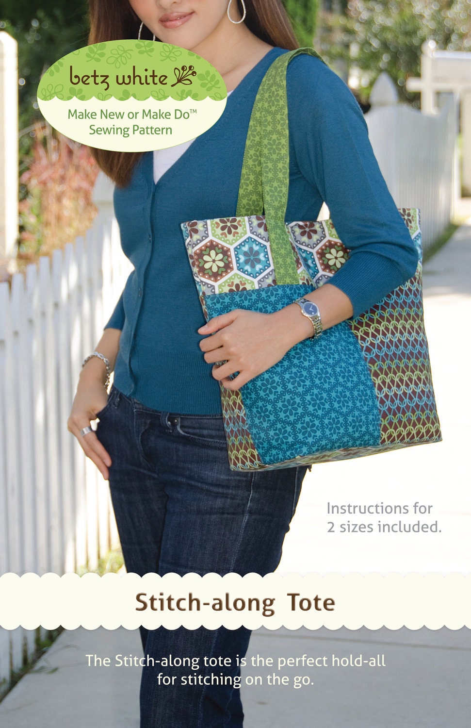 Stitch-along Tote PDF Sewing Pattern
