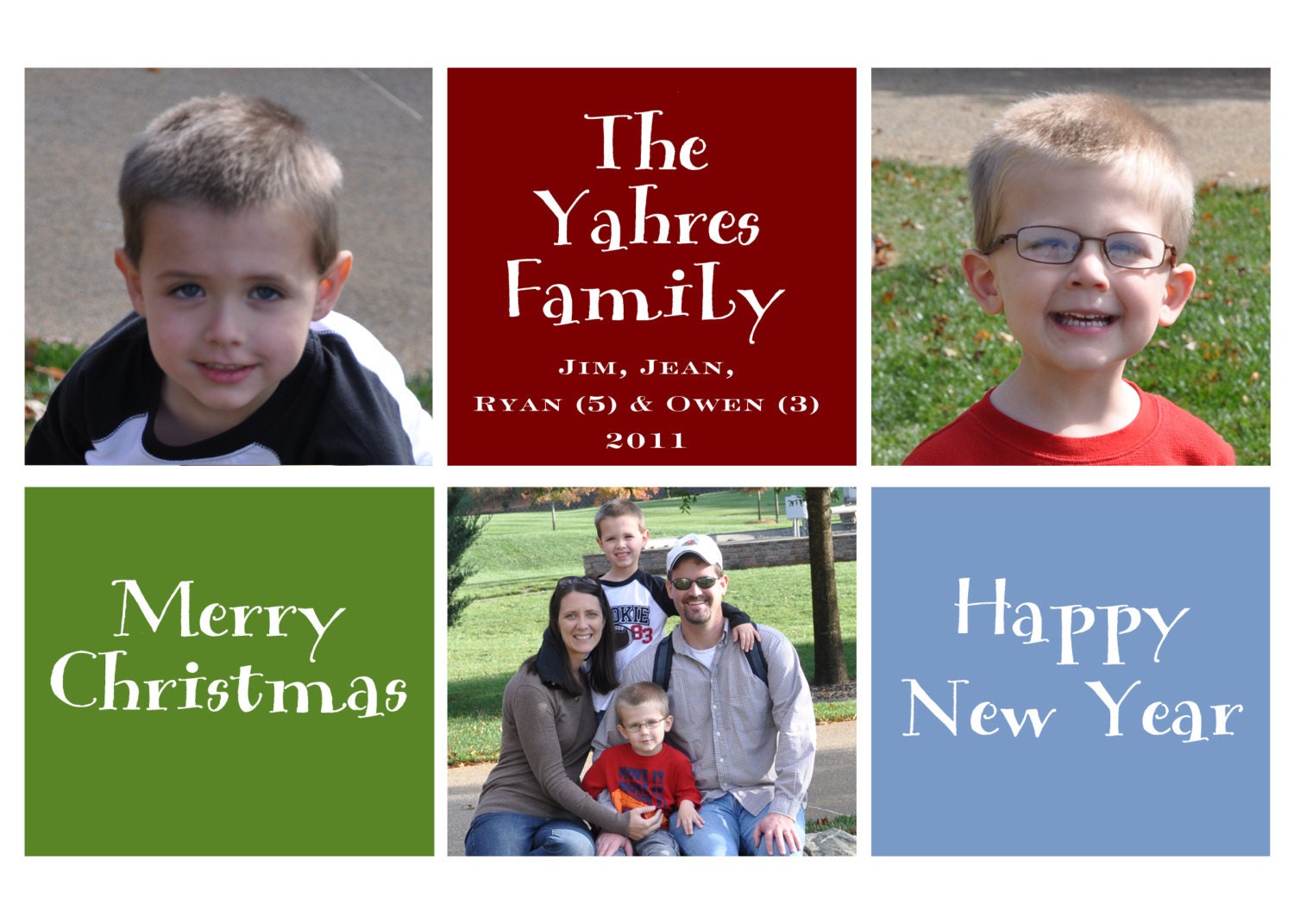 Holiday Card:  Six Square