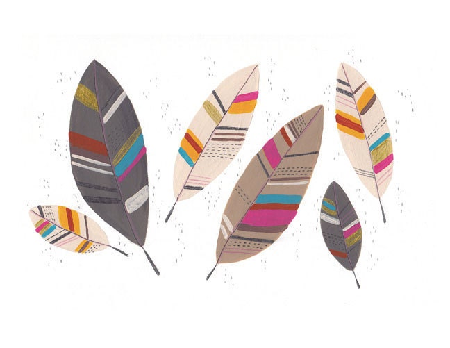 FEATHERS 8.5" x 11" print